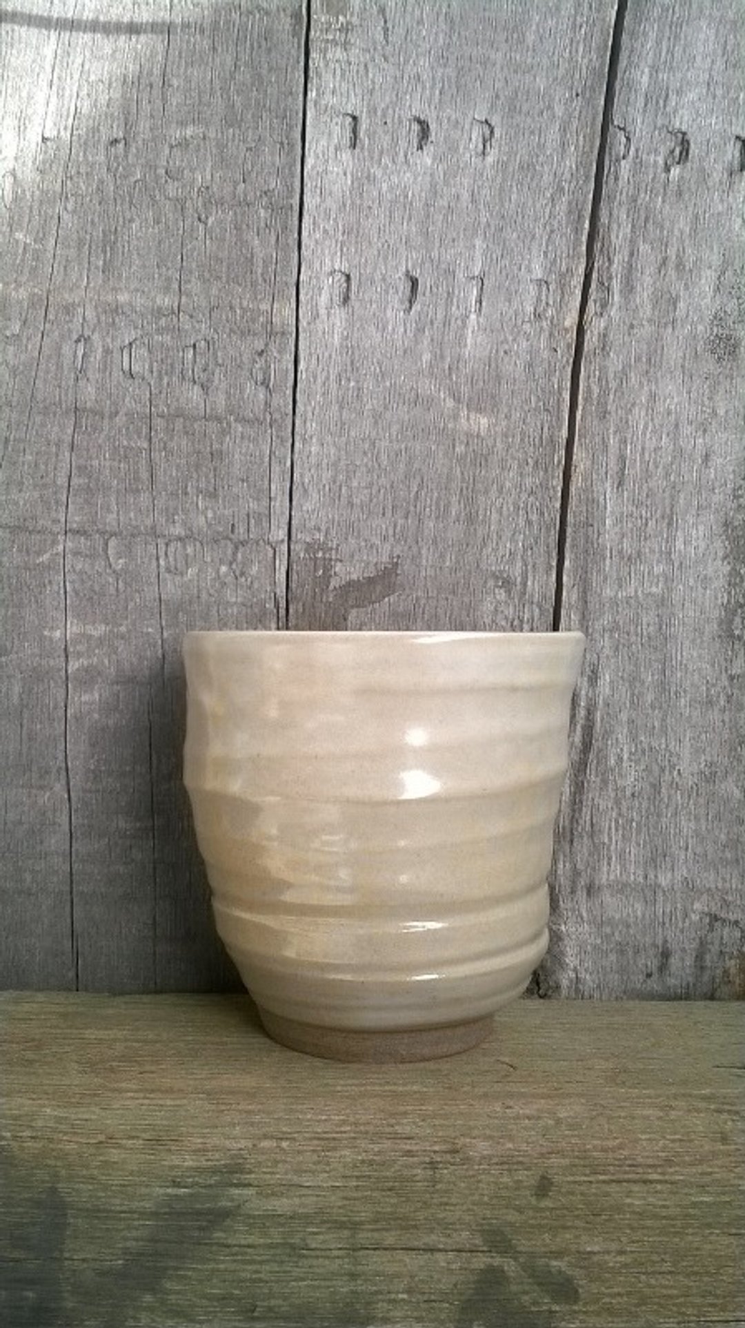 浅白淡雅-不规则旋水杯 - 茶具/茶杯 - 其他材质 白色