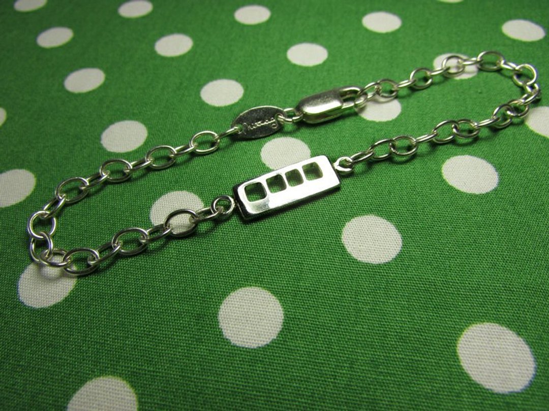 train bracelet_火车手链 | 设计师手工 纯银手链 情人节 生日礼 - 手链/手环 - 银 银色