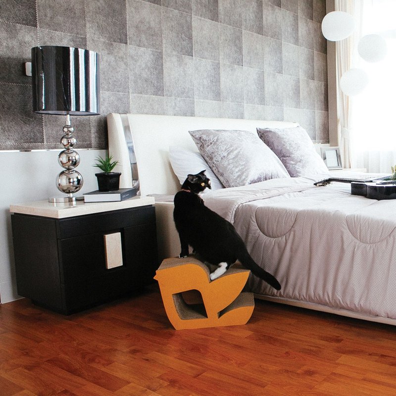 9lifers - Bird (Size S) scratching pad - 玩具 - 纸 咖啡色