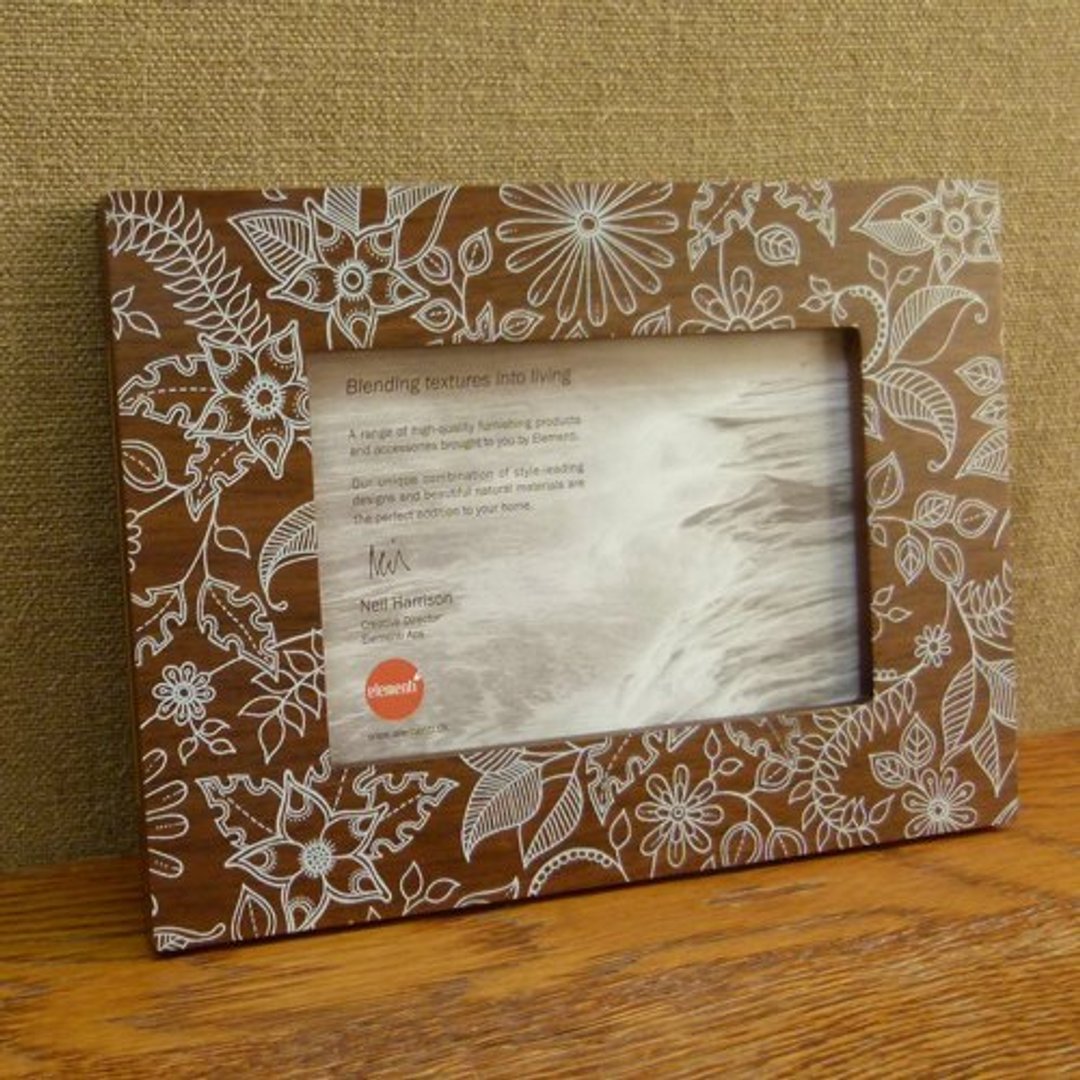 Drylaw Photo Frame for 4x6 (10 x 15cm) 创意相框by Johanna Basford - 2P121 - 画框/相框 - 木头 咖啡色