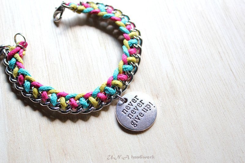 永不放弃 - 手链/手环 - 其他材质 多色