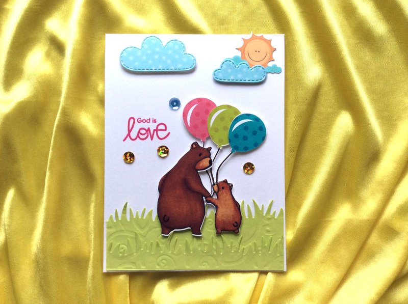 纯手工英文卡片/母亲节卡片/亲情卡片/父亲节/福音卡片 - 卡片/明信片 - 纸 多色