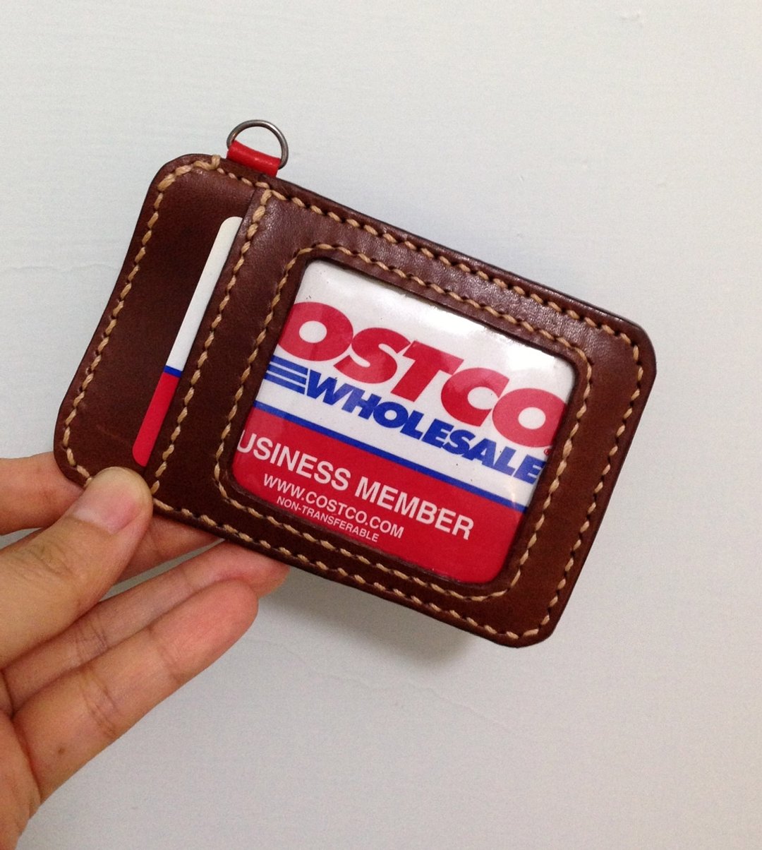 小天使信用卡夹 ID Card Holder - 证件套/卡套 - 真皮 红色