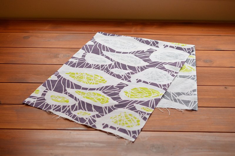 手拭 tenugui “NECCO”（紫） - 其他 - 棉．麻 紫色