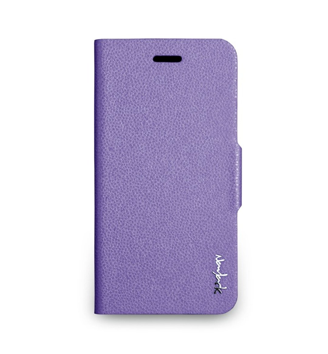 iPhone 6 -The Glimmer Series -柔光侧掀站立式保护套- 丁香紫 - 手机壳/手机套 - 真皮 紫色
