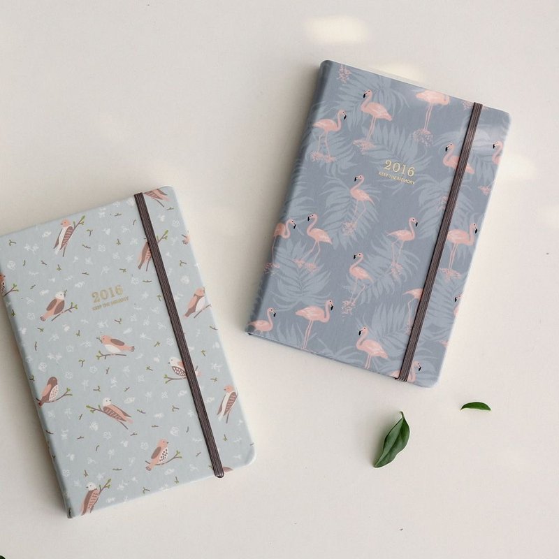 Dailylike-手帐年历-2016美好记忆时效日记本-04 红鹤,E2D24835 - 笔记本/手帐 - 纸 粉红色