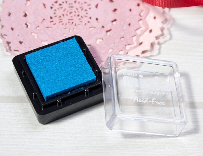 小印台-浅蓝色 - 印章/印台 - 其他材质 