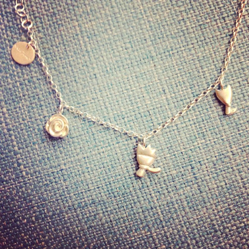 小王子系列纯银手链・３坠 - 手链/手环 - 纯银 灰色