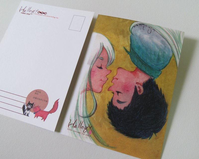 小宇宙明信片 - 卡片/明信片 - 纸 橘色