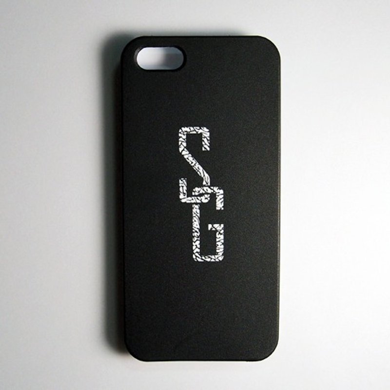 SO GEEK 手机壳设计品牌 THE CEMENT PRINT GEEK 虎克爆裂款 - 手机壳/手机套 - 塑料 黑色