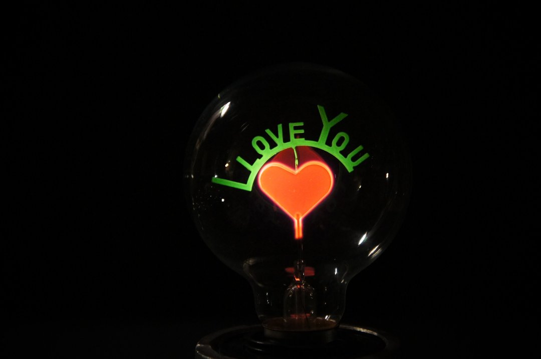 Edison-industry      火灯泡   I LOVE YOU   爱老虎油~ [纯灯泡] - 灯具/灯饰 - 玻璃 粉红色