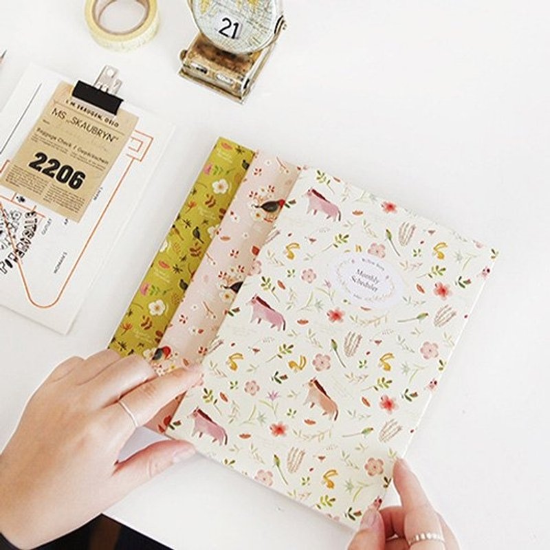 Indigo-柳林风声彩绘月志(无时效)-缤纷黄,IDG03487 - 笔记本/手帐 - 纸 黄色