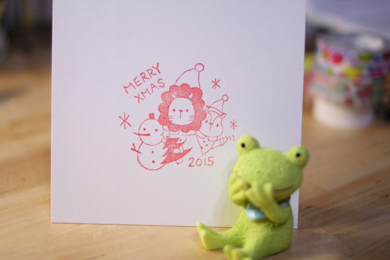 ２０１５圣诞章 - 印章/印台 - 橡胶 红色