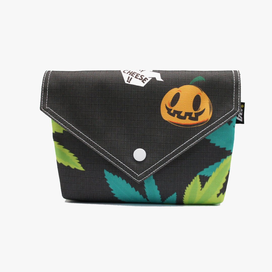 BLR 手工印制 PunkPumpkin 南瓜人 联名款 BB BAG 肩背包 手拿包 - 手拿包 - 聚酯纤维 黑色