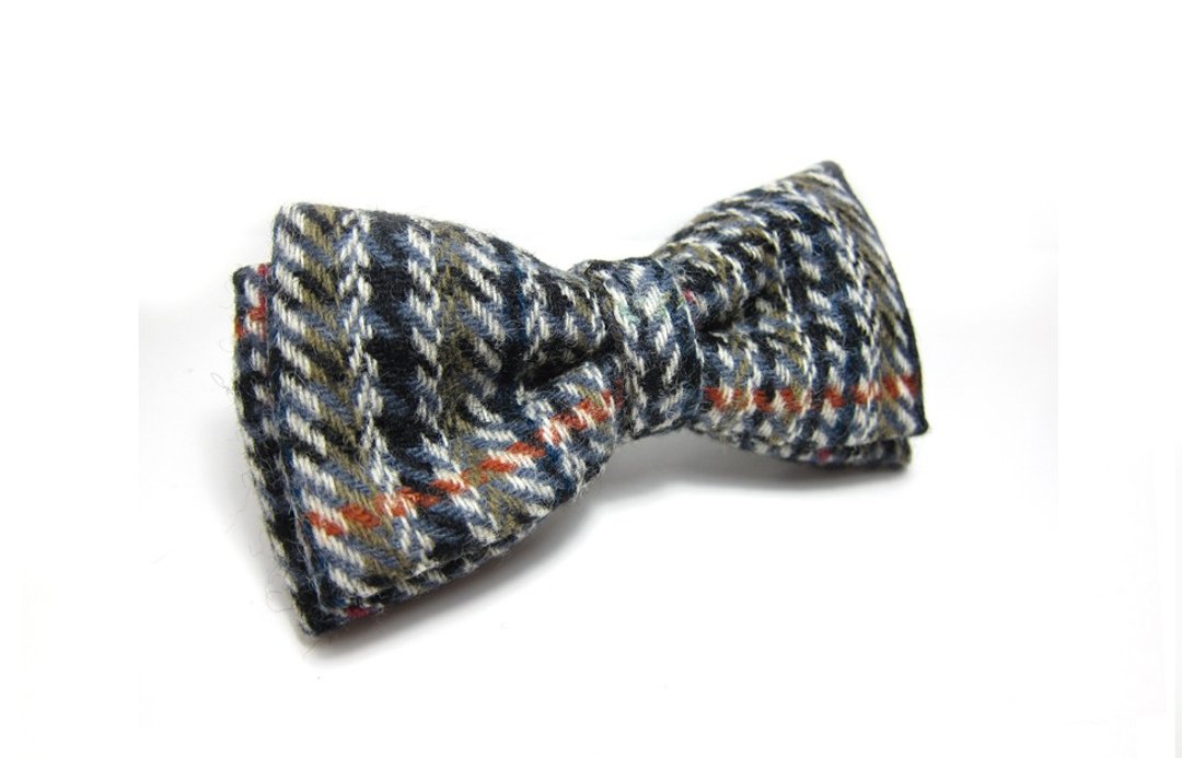 绅士条纹领结Hand-made Bow Tie - 领带/领带夹 - 其他材质 多色