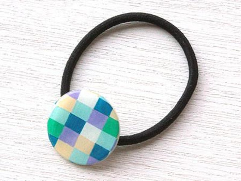 缤纷色块圆形发圈 - 发饰 - 压克力 多色