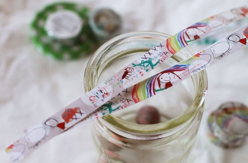 我想记得你现在的样子（书籍延伸限量版粉红童趣款） - 纸胶带 - 纸 绿色