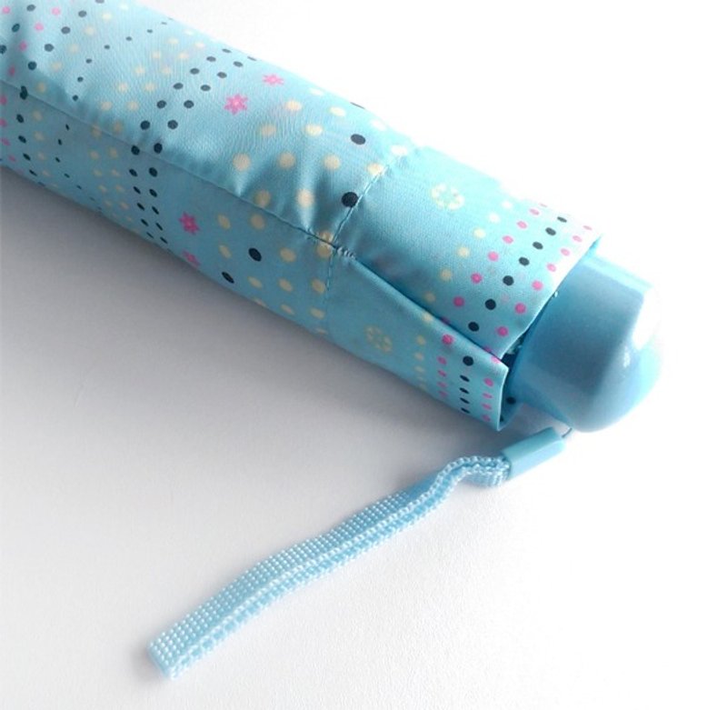 Puputraga'art 超轻量/雪花圆点手开伞 水蓝色 - 雨伞/雨衣 - 防水材质 蓝色