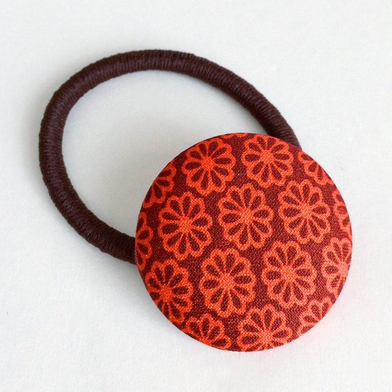 Hair elastic with Japanese Traditional Pattern, Kimono (Large) - 发饰 - 其他材质 红色