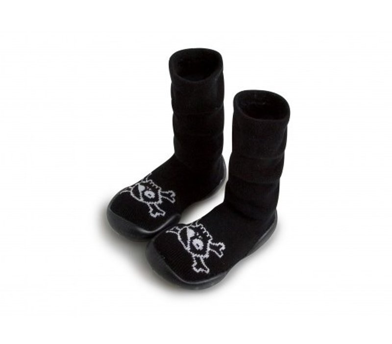 2015秋冬 nununu+collegien 骼髅头款及膝长袜鞋 - 童装鞋 - 其他材质 黑色