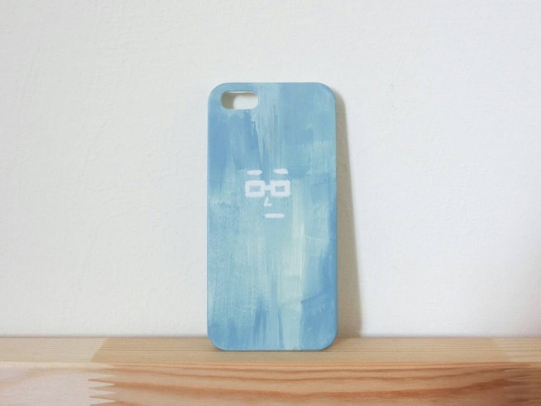 我男朋友My Boyfriend 手绘手机壳 IPHONE:HTC:SONY:SAMSUNG:ASUS - 手机壳/手机套 - 颜料 蓝色