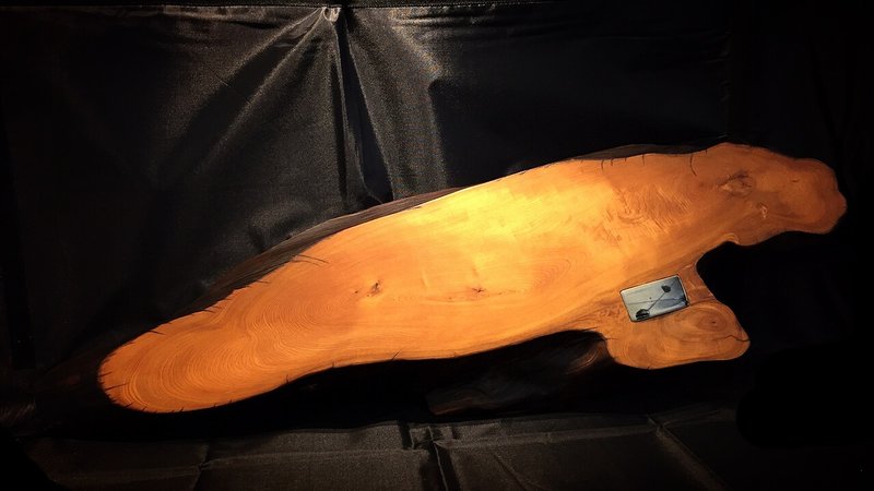 台湾桧木茶席的茶档+阿钊老师陶片 - 摆饰 - 木头 