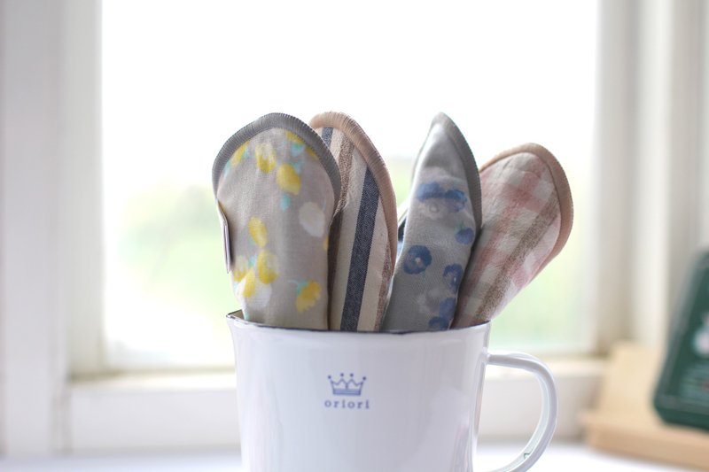 樱桃蜜贴  5件组36cm夜用安心彩棉布卫生棉  Happyking - 生理用品 - 棉．麻 多色