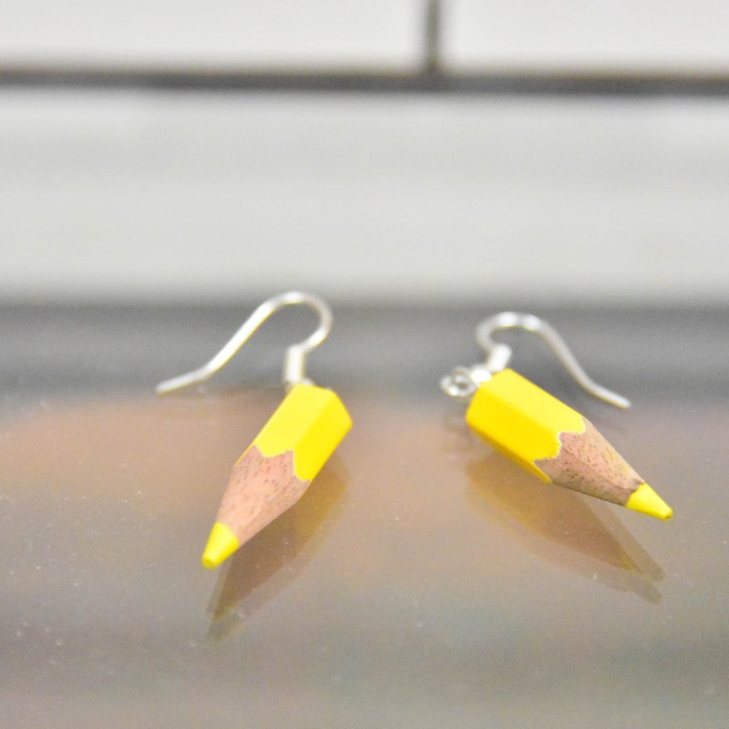 回收彩色铅笔耳环_公平贸易 - 耳环/耳夹 - 其他材质 多色