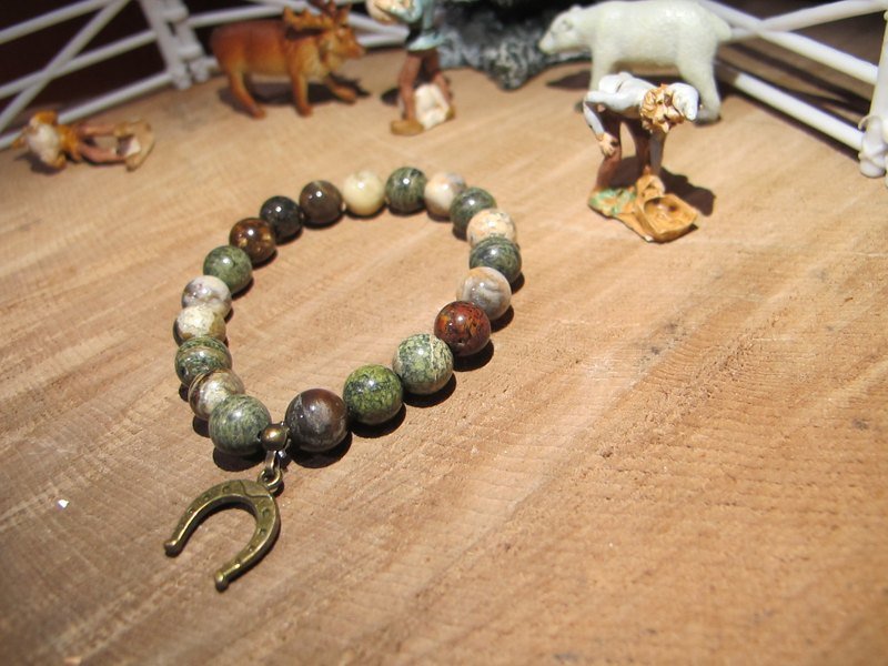 ▲  属于谁的幸运马蹄  / 手工原石手链 - 手链/手环 - 其他材质 多色