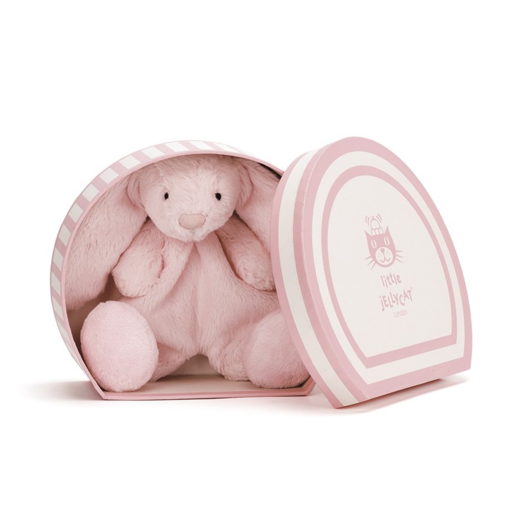 Jellycat Blossom Pink Bunny 安抚巾礼盒 - 围嘴/口水巾 - 其他材质 粉红色