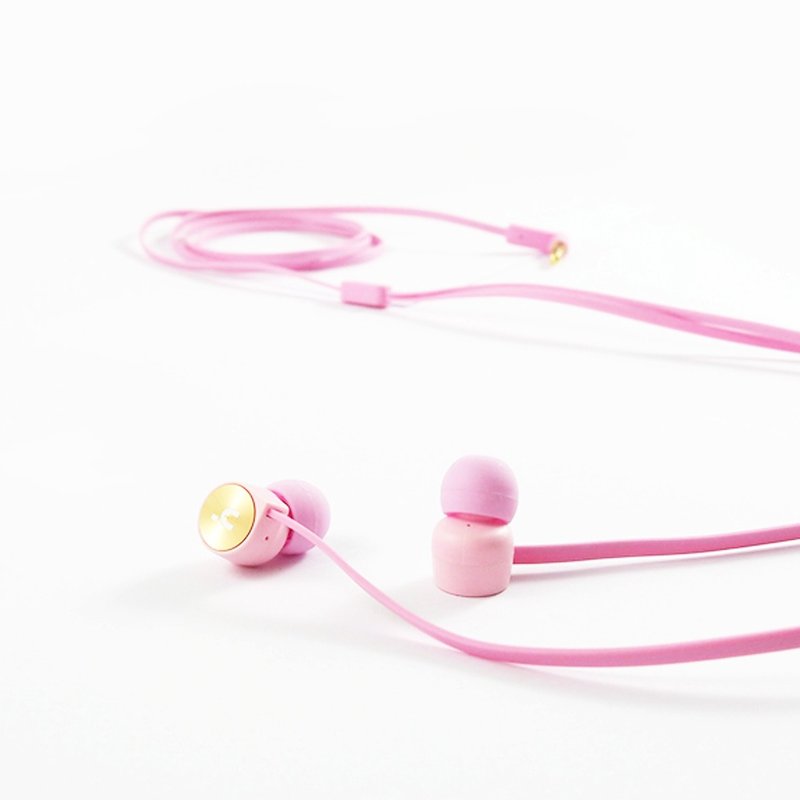 好色声活│hoomia 好设计│【E1G】鹦鹉螺入耳式立体声耳机（樱花粉） - 耳机 - 其他材质 粉红色