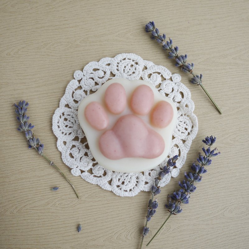 薰衣草 | 乳油木果沐浴猫掌皂 | 人用 | 猫手作 | 花香调 - 沐浴用品 - 植物．花 白色