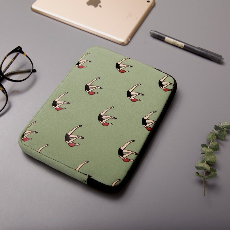 YIZISTORE 平板电脑包  ipad mini包-绿色坠落女孩 - 电脑包 - 其他材质 