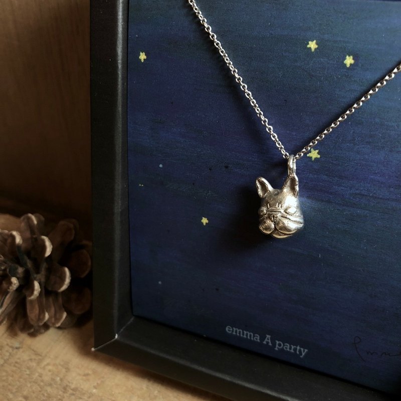 emmaAparty手工纯银项链-光光法豆''(立体作品) - 项链 - 纯银 