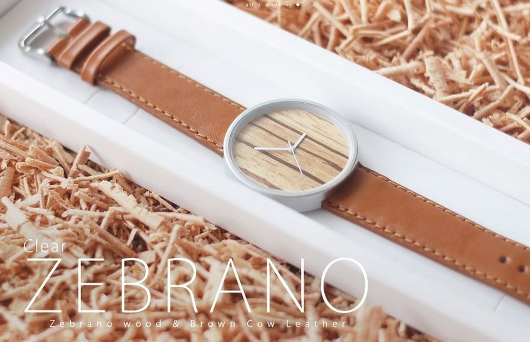 Zebrano 木核手工表 - 其他 - 木头 咖啡色