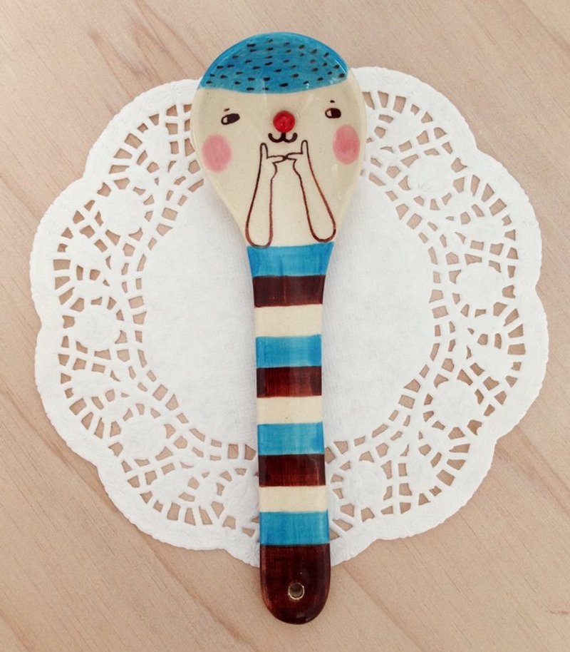 害羞汤匙-天空蓝 - 餐刀/叉/匙组合 - 其他材质 蓝色