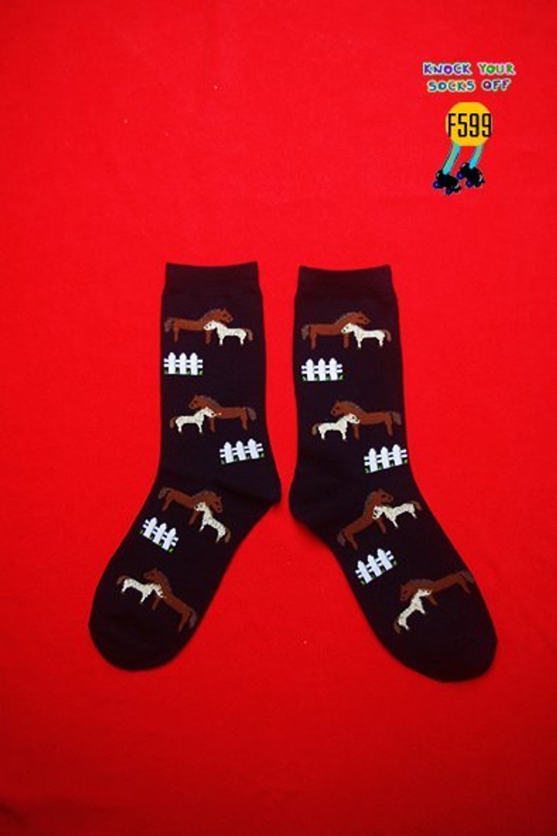 马儿袜!!夏漪眺=knock your socks off !! - 袜子 - 其他材质 黑色