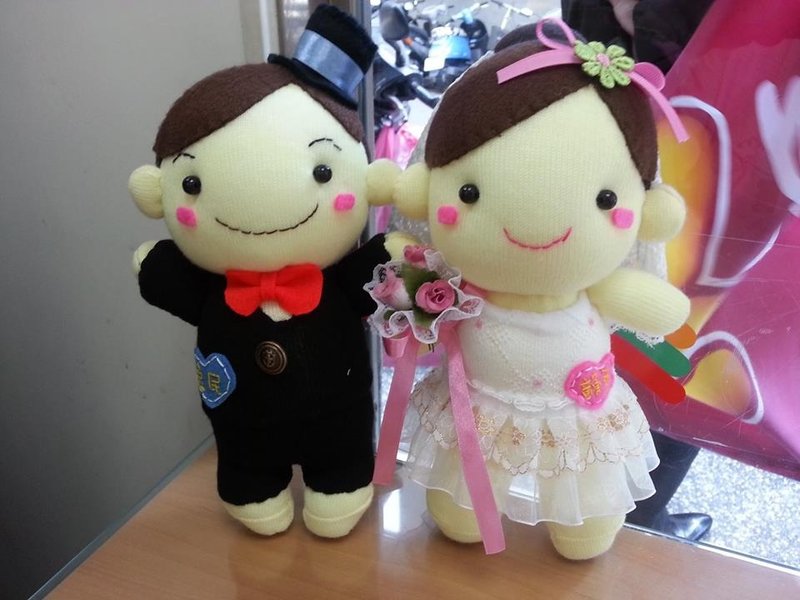 人物婚礼娃娃/一对 - 玩偶/公仔 - 其他材质 