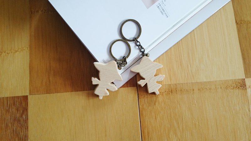 稻草人钥匙圈 // 安心出货SOP - 钥匙链/钥匙包 - 木头 多色