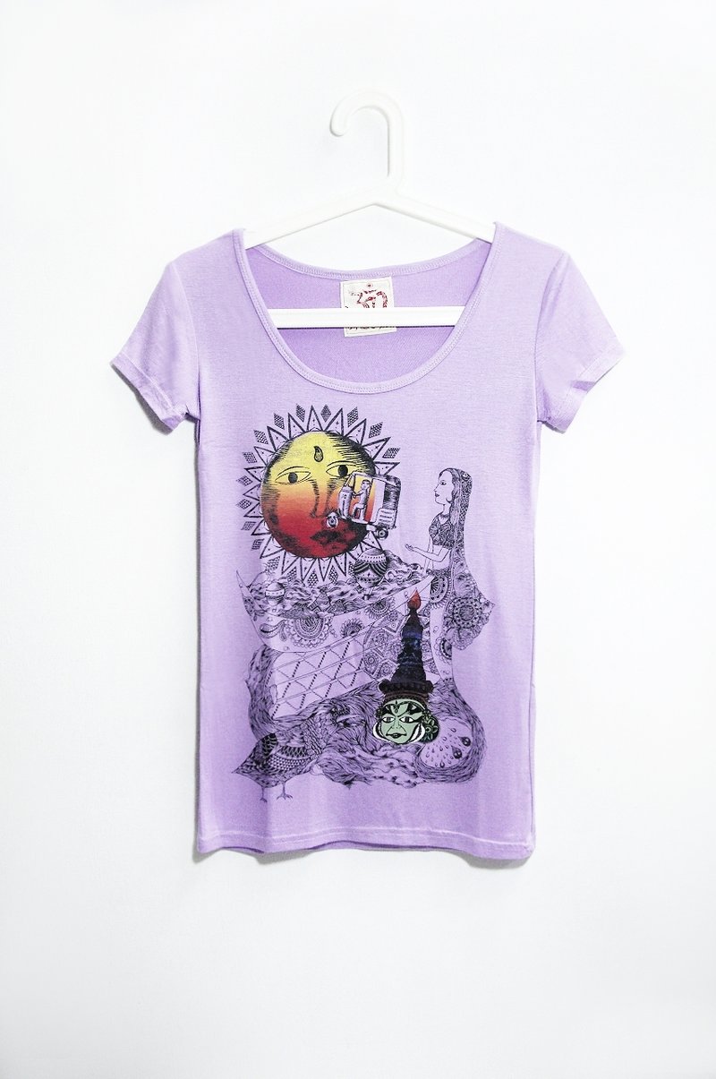 新手感旅行T - 从这里，开始旅行吧! - 女装 T 恤 - 棉．麻 