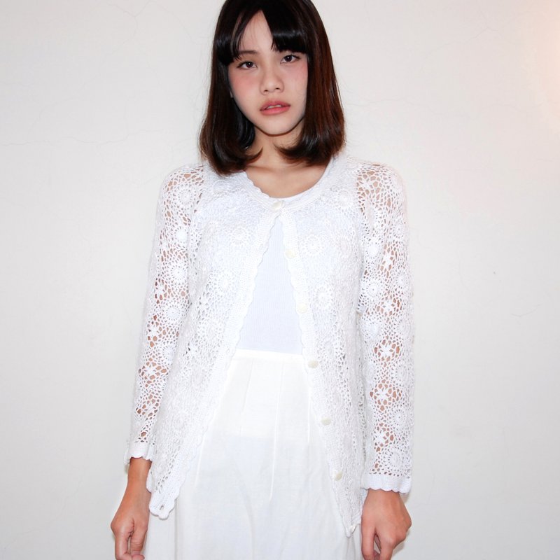 古着洞洞开襟上衣 - 女装上衣 - 其他材质 