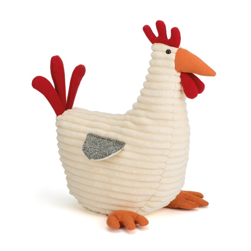 Jellycat Rooster 大公鸡 (白) 30cm - 玩偶/公仔 - 棉．麻 白色
