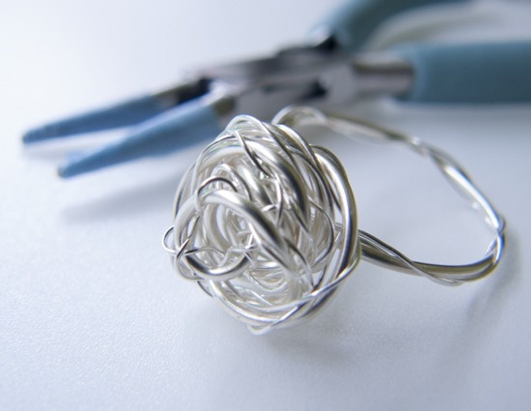 Metal-手作螺旋花戒 | 美围6.5~12号下单处 | - 银色(纯手工制作.礼物.饰品.美国进口.戒指.礼盒.金属线) - 戒指 - 其他金属 灰色