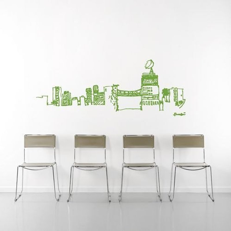 《Smart Design》/ 天际线 Sky Line / 无痕壁贴8色可选 - 墙贴/壁贴 - 其他材质 