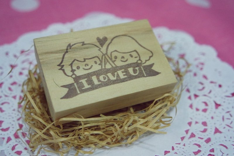 手刻印章 / I LOVE YOU - 其他 - 塑料 
