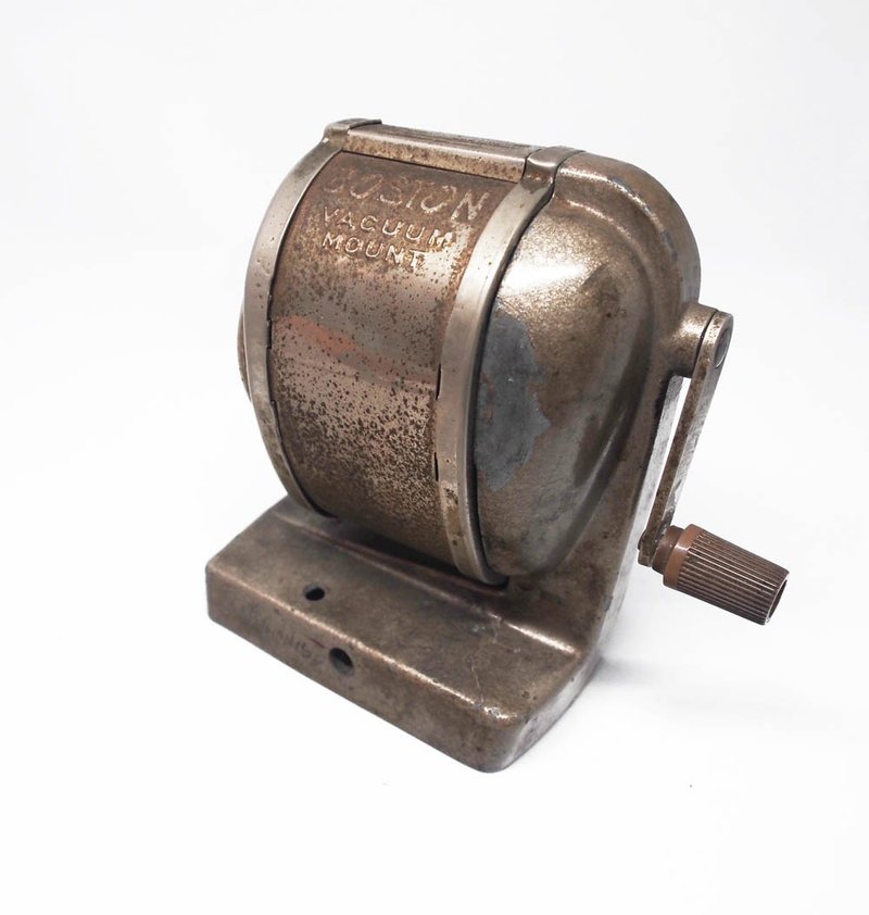 1970 美国Boston 古董削铅笔机 - 削笔器 - 其他材质 灰色