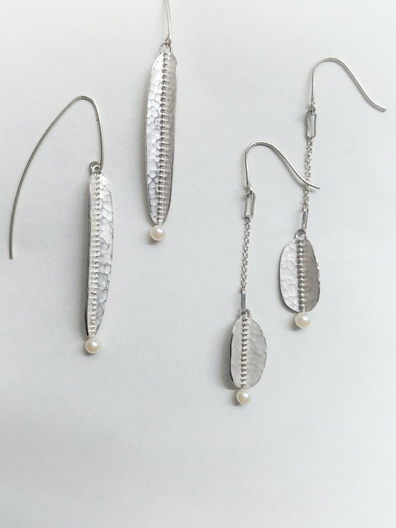 《*20/20》姿态 //耳环#02 - 耳环/耳夹 - 其他金属 白色