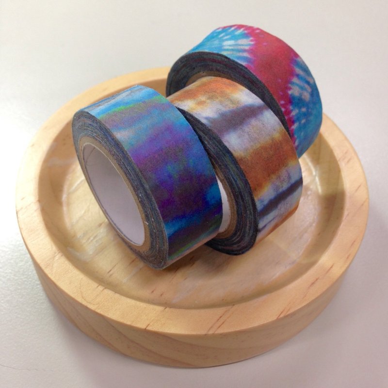 纸胶带 染布纹样系列 【金澎派】(限量) - 纸胶带 - 纸 多色