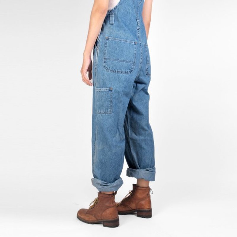 │moderato│古灵精怪vintage个性复古水洗牛仔吊带裤/森林复古.可爱.英伦复古 - 背带裤/连体裤 - 其他材质 蓝色