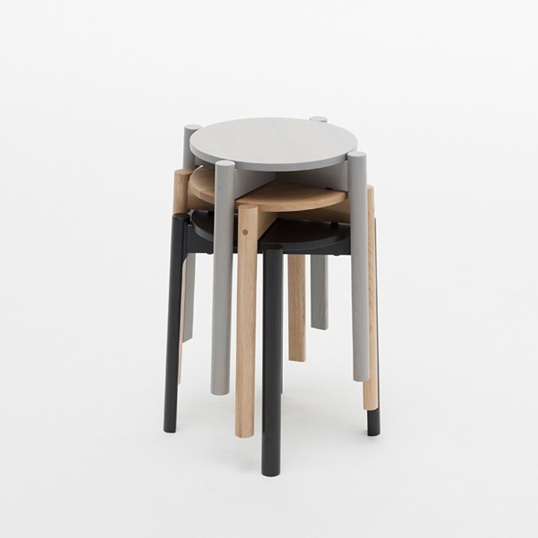 CASTOR STOOL | Karimoku New Standard - 其他家具 - 木头 多色